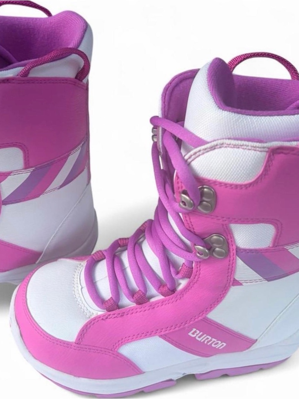 Burton Bright Pink and White Women's Snowboard Boots - Picture 4 of 5